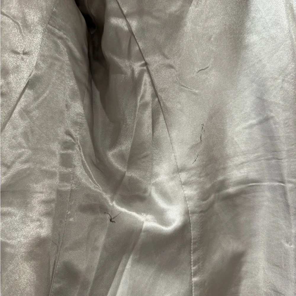 J. Crew Women's Light Gray Trench Coat - Picture 7 of 8